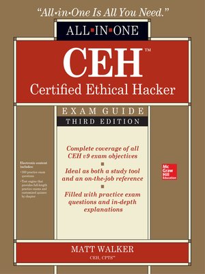cover image of CEH Certified Ethical Hacker All-in-One Exam Guide